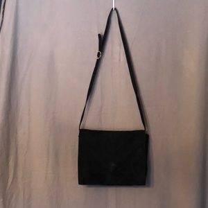 Walter Steiger Paris suede convertible handbag